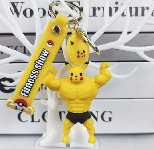 Pikachu Pokemon Anahtarlık Pokemon Çanta Aksesuarı Lisanslı Anahtarlık 01