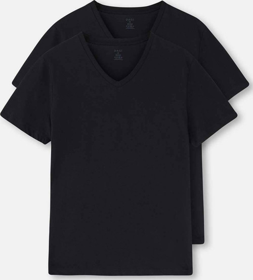 Siyah V Yaka Erkek 2'Li Fanila