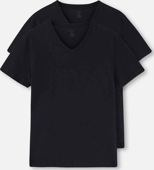 Siyah V Yaka Erkek 2'Li Fanila