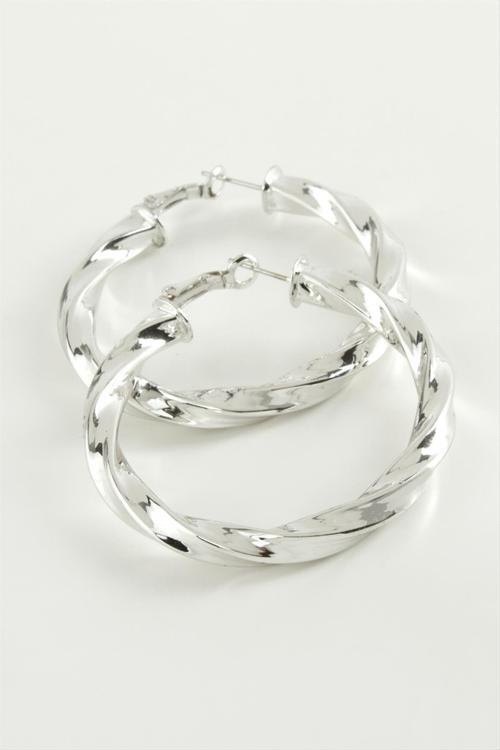 Burgulu Halka Küpe 4,5 Cm