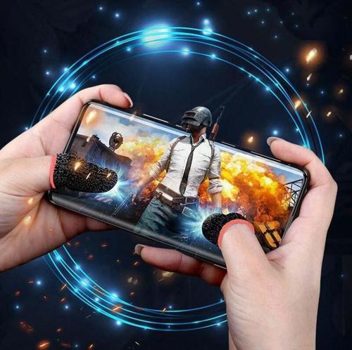 PUBG Parmak Eldiven Profesyonel Ultra Hassas E-Spor Eldiveni Fiber 1 ÇİFT Kırmızı