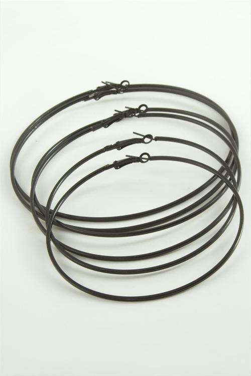 Ezme Metal Halka Küpe 6 Adet