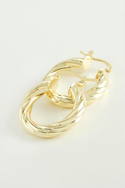 Sarmaşıklı Halka Küpe 2,5 Cm