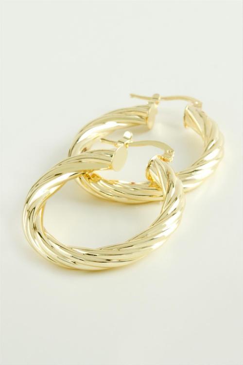 Sarmaşıklı Halka Küpe 3, 5 Cm