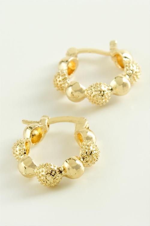 Top Kilitli Halka Küpe