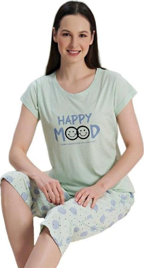 Kadın Pijama Takımı Kısa Kollu Kapri Yazlık Sereno Model S/XL