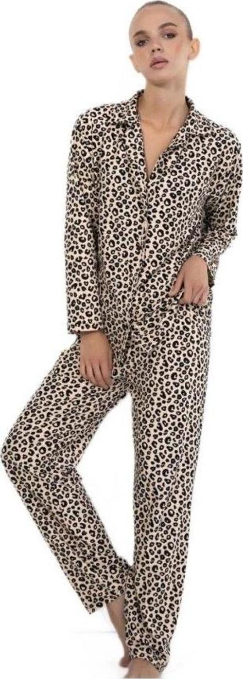 Aurelia Notte Süet Kumaş Gömlek Yaka Kışlık Kadın Pijama Takımı Yumuşak ve Şık Ev Giyim