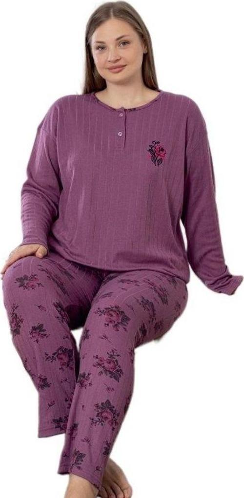 Happy Love Kışlık Büyük Beden Kadın Pijama Takımı 3XL/6XL Sıcak Rahat