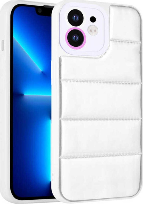 İphone 12 Uyumlu Kamera Korumalı Aihttgli Renkli Zore Seksek Kılıf-Gümüş