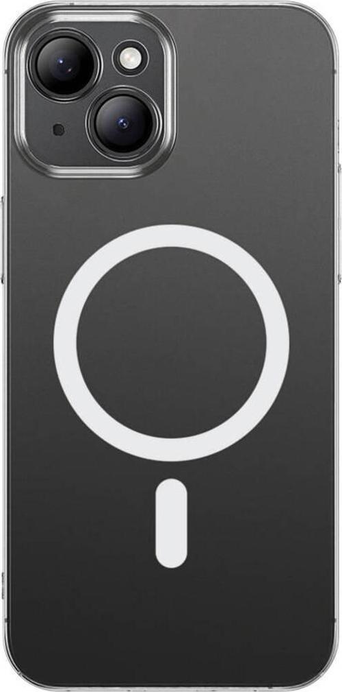 Apple İphone 14 Kılıf Magsafe Şarj Özellikli Toz Önleyici Zore Helo Kapak-Şeffaf