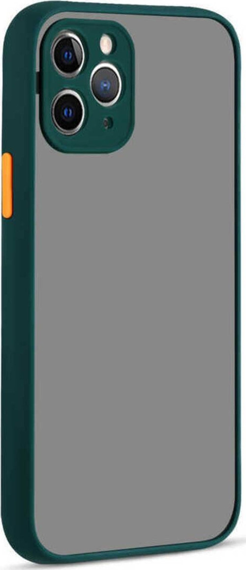 İphone 12 Pro Max Uyumlu Zore Hux Kılıf-Koyu Yeşil