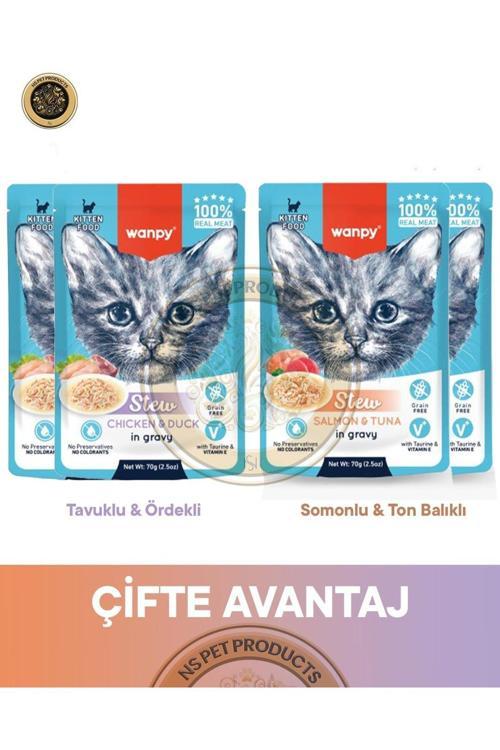 Pouch 4Lü Avantaj Paketi Yavru Yaş Kedi Maması 4X70Gr