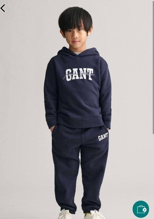 Lacivert "American Sportswear" Baskılı Kapüşonlu Eşofman Takımı