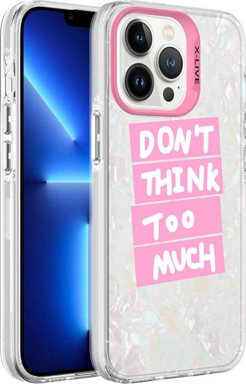 İphone 13 Pro Max Uyumlu Mermer Desenli Zore Marbello Kılıf-Pembe