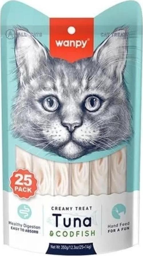 Ton Ve Morina Balıklı Sıvı Kedi Ödülü 14 Gr 25 Adet