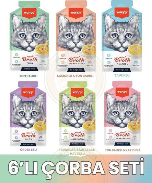 Kediler İçin Çorba Seti Mix 6X50Gr