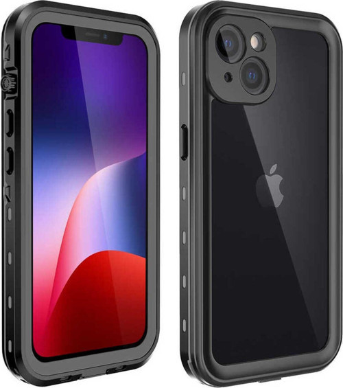 İphone 13 Mini Uyumlu 1-1 Su Geçirmez Kılıf-Siyah