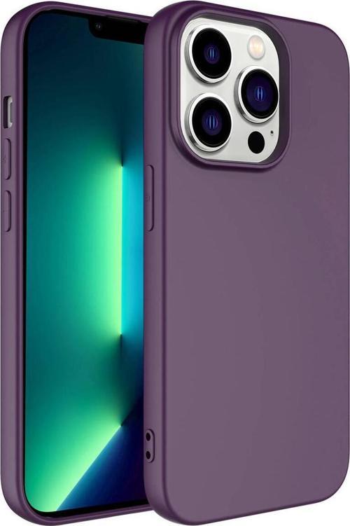 İphone 14 Pro Uyumlu Zore Kamera Korumalı Mara Lansman Kılıf-Koyu Mor