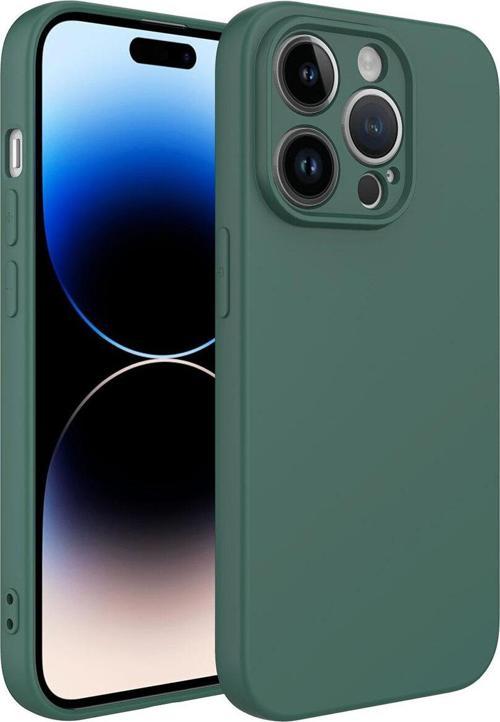 İphone 14 Pro Uyumlu Zore Kamera Korumalı Mara Lansman Kılıf-Koyu Yeşil