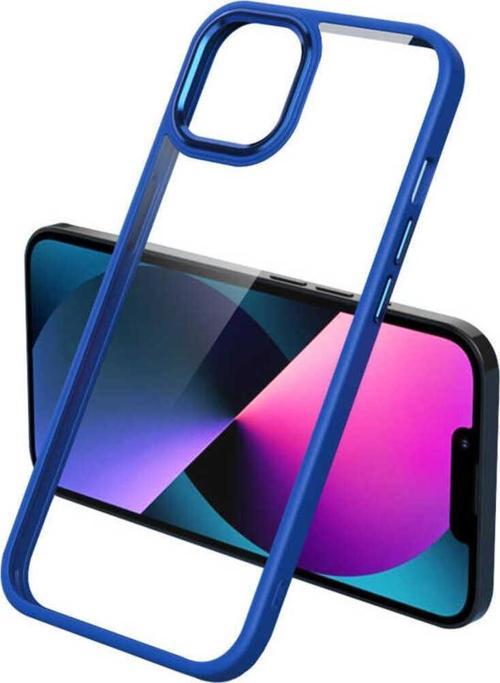 İphone 12 Pro Uyumlu Zore Krom Kılıf-Lacivert