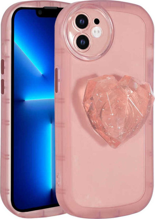 İphone 12 Uyumlu Kamera Korumalı Pop Soketli Renkli Zore Ofro Kılıf-Pembe