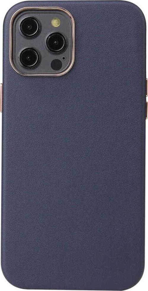İphone 12 Pro Uyumlu Zore Leathersafe Wireless Kılıf-Lacivert