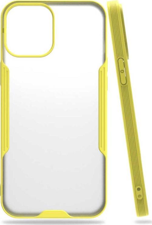 İphone 12 Uyumlu Zore Parfe Kılıf-Sarı