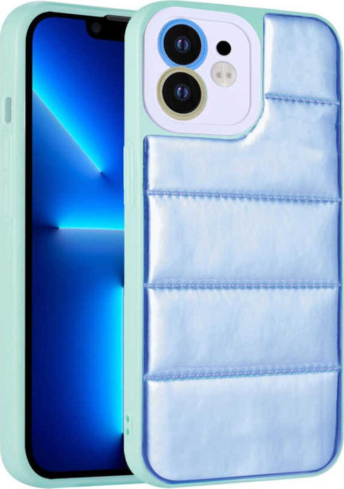 İphone 11 Uyumlu Kamera Korumalı Aihttgli Renkli Zore Seksek Kılıf-Mavi