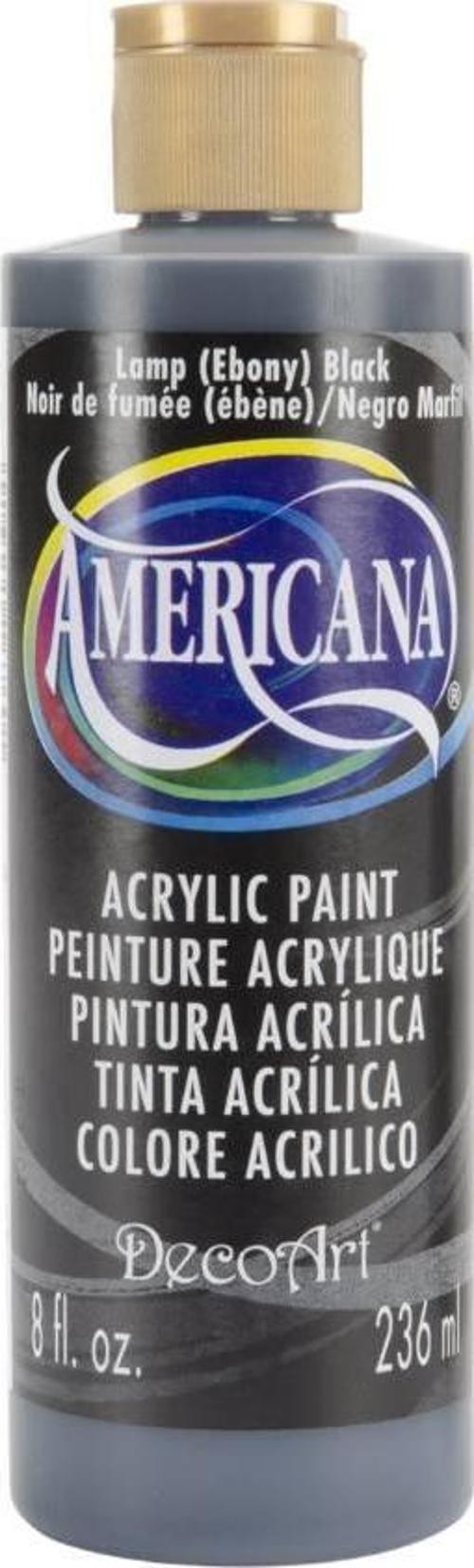 Americana Lamp Black Siyah Akrilik Boya 8oz DA067