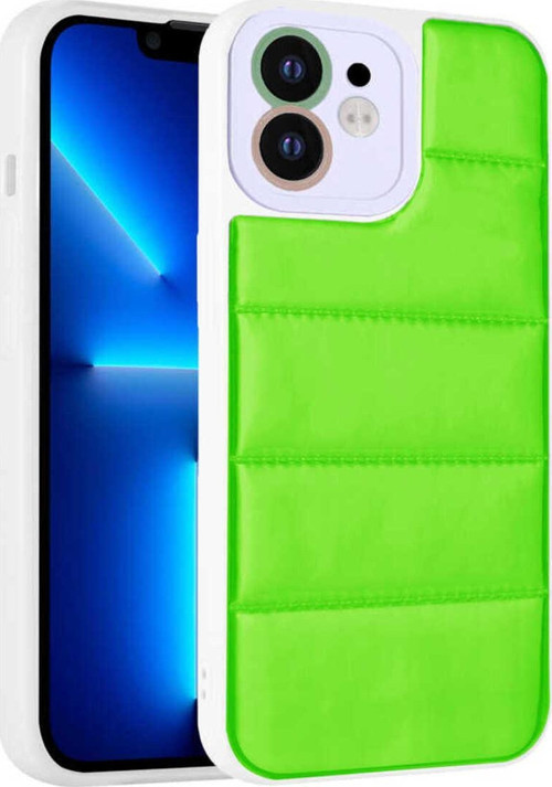 İphone 11 Uyumlu Kamera Korumalı Aihttgli Renkli Zore Seksek Kılıf-Yeşil