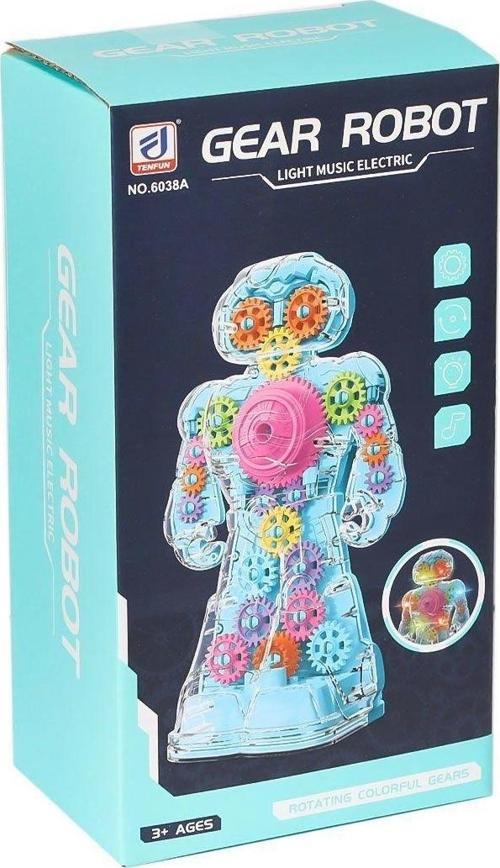 KZL-6038A Çarkları Dönen Robot Kız Erkek Çocuk Oyuncak Eğitici Oyuncaklar