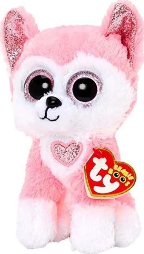 TY Beanie Hunk Husky Pink Reg Kız Erkek Çocuk Oyuncak Eğitici Oyuncaklar