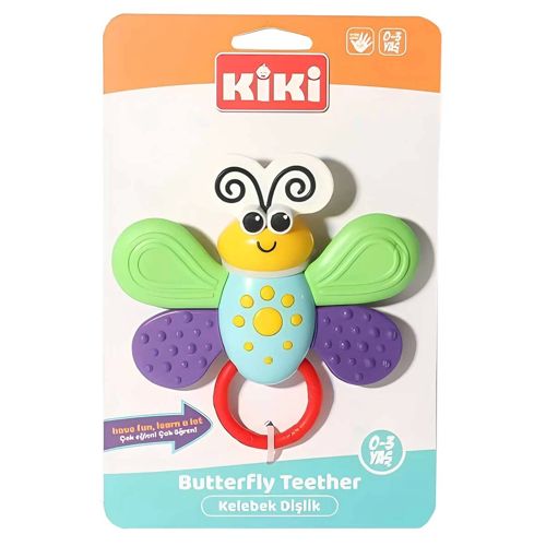 Kiki Kelebek Dişlik Çıngırak 2201 Kız Erkek Çocuk Oyuncak Eğitici Oyuncaklar