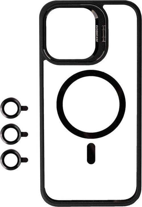 İphone 15 Pro Max Uyumlu Magsafe Wireless Şarj Özellikli Standlı Zore Magsafe Klon Lnsm-Li Kapa