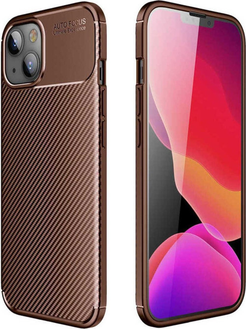 İphone 13 Mini Uyumlu Zore Negro Silikon Kılıf-Kahverengi
