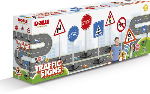 Dolu Trafik İşaretleri Kız Erkek Çocuk Oyuncak Eğitici Oyuncaklar