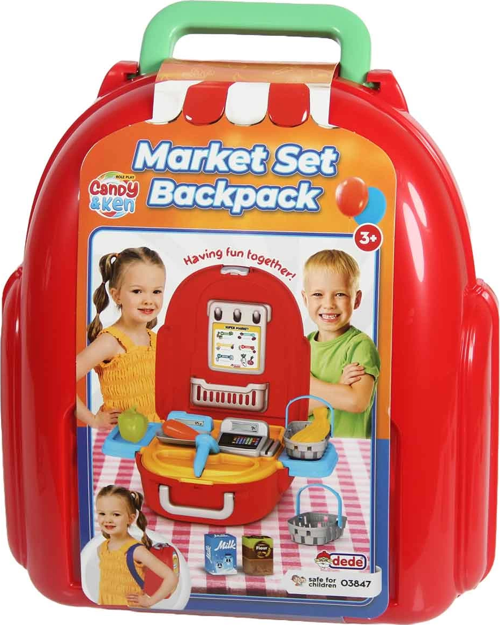 Candy & Ken Market Seti Sırt Çantası Kız Erkek Çocuk Oyuncak Eğitici Oyuncaklar
