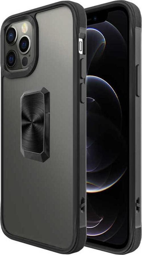İphone 12 Pro Uyumlu Zore V-Bax Kılıf-Siyah