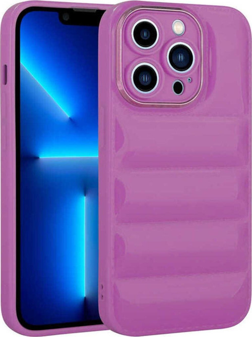 İphone 13 Pro Max Uyumlu Kamera Korumalı Parlak Aihttg'Li Zore Galya Kılıf-Mor