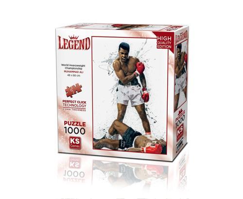 KS Puzzle 1000 Parça Legend World Heavyweight Championship Muhammed Ali Kız Erkek Çocuk Oyuncak Eğit