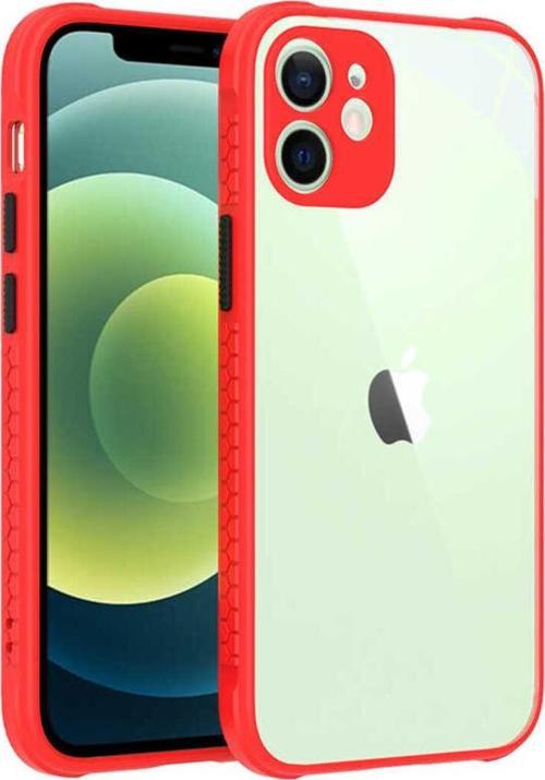 İphone 12 Uyumlu  Kaff Kılıf-Kırmızı