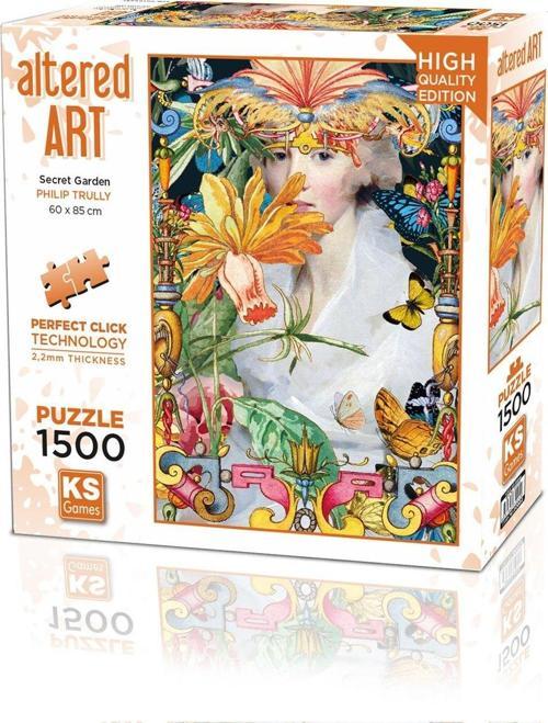 KS Puzzle 1500 Parça Altered Art Secret Garden Kız Erkek Çocuk Oyuncak Eğitici Oyuncaklar