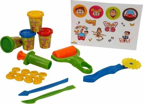 Kukuli Çantalı Oyun Hamuru Seti 80 gr. Kız Erkek Çocuk Oyuncak Eğitici Oyuncaklar