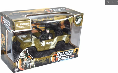 Combat Force Figür ve Askeri Jeep Kız Erkek Çocuk Oyuncak Eğitici Oyuncaklar