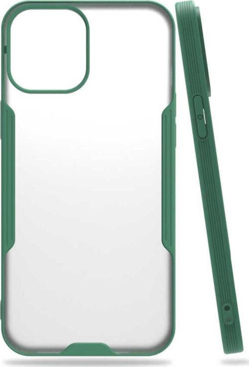 İphone 12 Pro Uyumlu Zore Parfe Kılıf-Koyu Yeşil