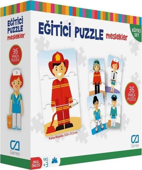 CA.5030 CA Games, Eğitici Puzzle Meslekler Kız Erkek Çocuk Oyuncak Eğitici Oyuncaklar