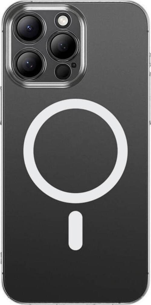 Apple İphone 14 Pro Max Kılıf Magsafe Şarj Özellikli Toz Önleyici Helo Kapak-Şeffaf