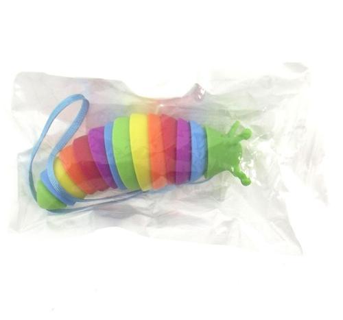 Kıvrılabilen Renkli Plastik Salyangoz Anahtarlık Yeşil Kız Erkek Çocuk Oyuncak Eğitici Oyuncaklar