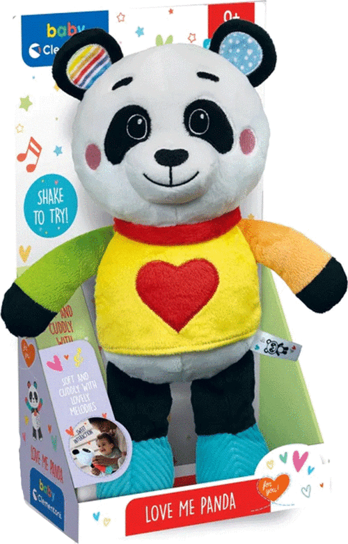 17793 Baby Clementoni - Müzikli Pelüş Panda Kız Erkek Çocuk Oyuncak Eğitici Oyuncaklar