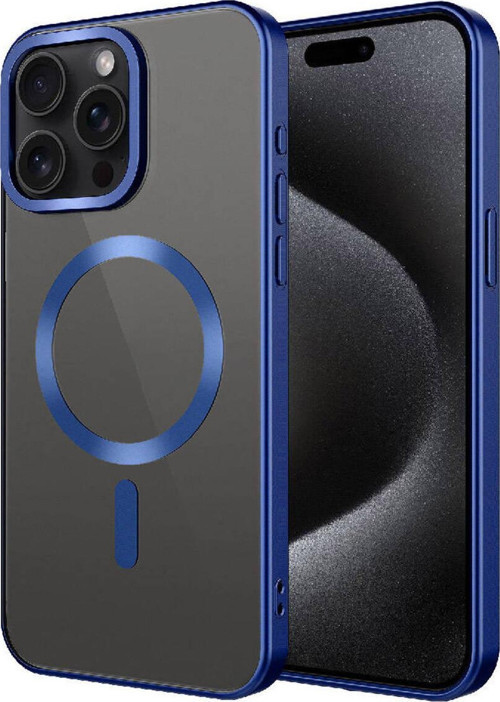 İphone 15 Pro Max Uyumlu Mat Tasarımlı Magsafe Wireless Şarj Özellikli Zore Mat Setro Kılıf-La
